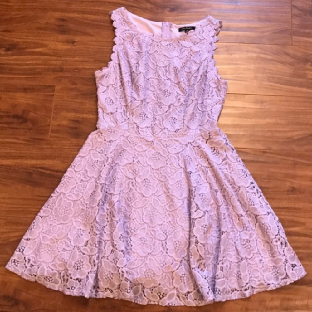 Lavender Lace Skater Dress